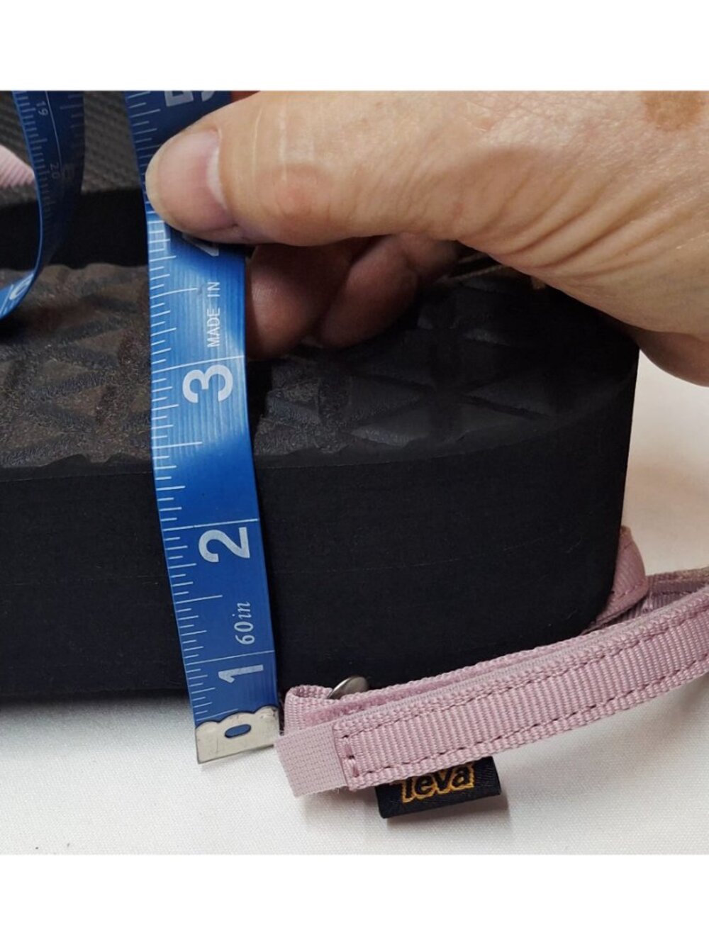 Teva Womens Black & Pink Platform Sandals Size 10 Adjustable Straps Recycled Mat - Picture 6 of 6